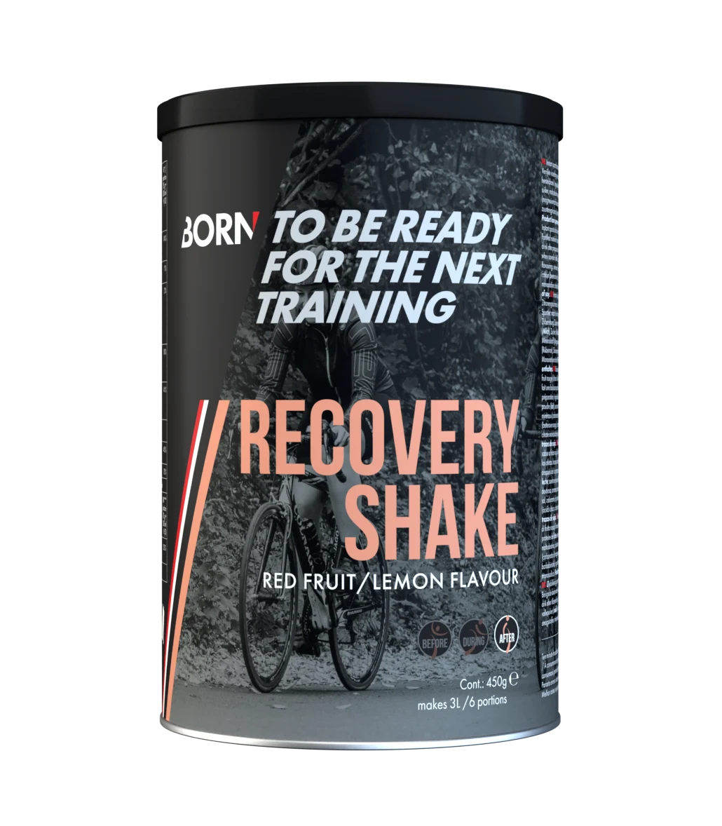 BORN Recovery shake red fruit lemon can