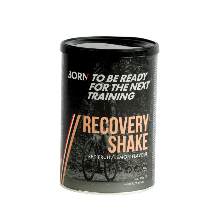 Recovery shake red fruit lemon can BORN